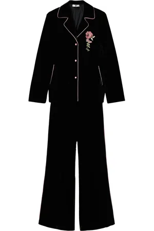 Twin-Set Mannish pyjamassæt i fløjl