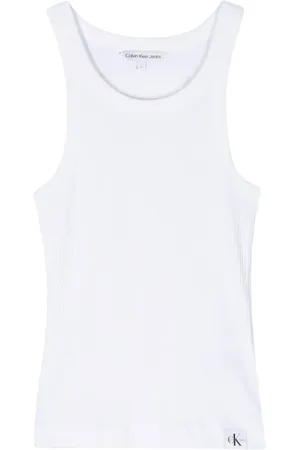 Calvin Klein Finstrikket tanktop med logomærke