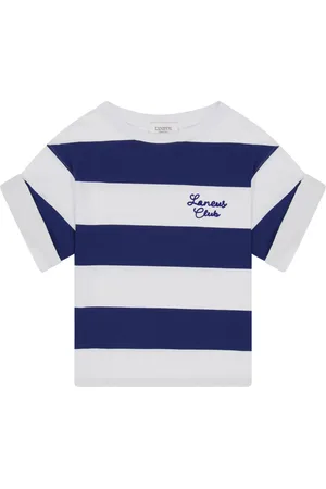 LANEUS Stribet T-shirt i jersey