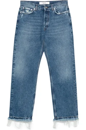 Séfr Jeans med frynset kant
