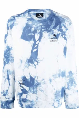 MAUNA KEA Sweatshirt med rund hals og batiktryk