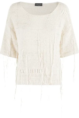 Roberto Collina Sweater med frynsedetalje