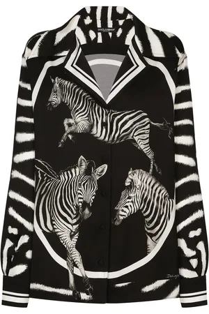 Dolce & Gabbana Skjorte med zebra-tryk