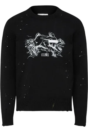 Maison Margiela Sweater med rund hals