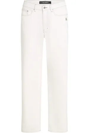 Karl Lagerfeld Hvide jeans med lige ben