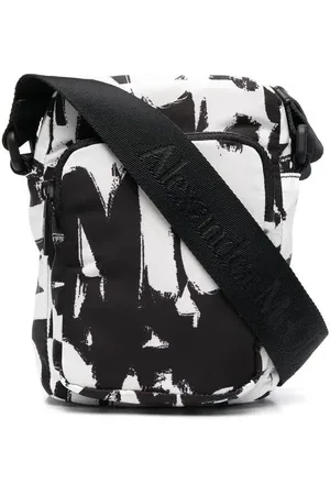 Alexander McQueen Lille messenger-taske med graffiti-tryk
