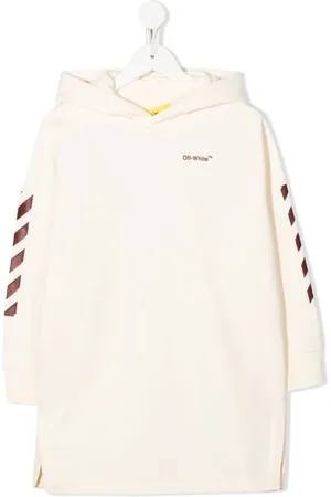 OFF-WHITE Hættetrøje-kjole med logotryk