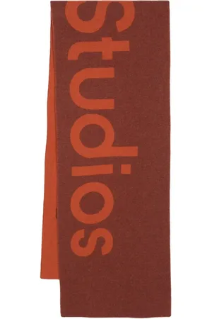Acne Studios Strikket tørklæde med logo