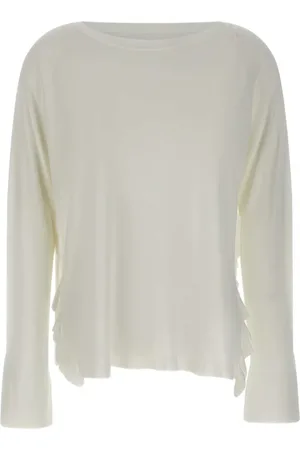 Kaos Sweater med flæsekant