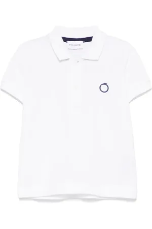 Trussardi Polo med logoapplikation