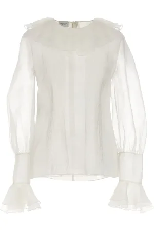 Giambattista Valli Bluse med flæset krave