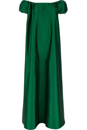 Bernadette Mellemlang kjole med off-shoulder-snit