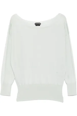 Tom Ford Strikket T-shirt med rund hals