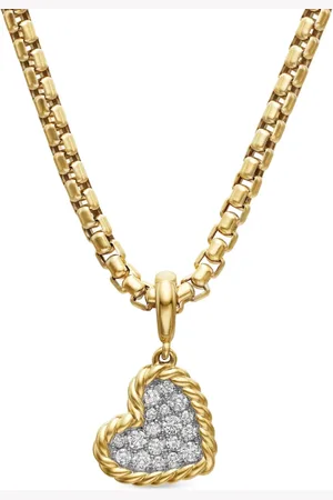 David Yurman DY Elements vedhæng i 18 karat guld med diamant (12,6 mm)
