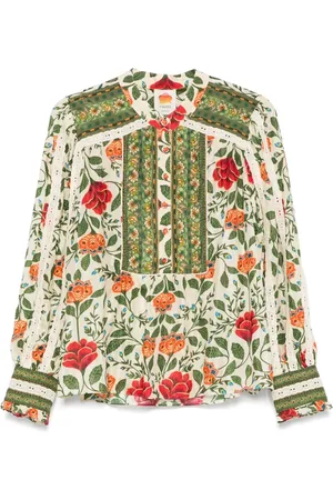 Farm Rio Garden Tapestry bluse