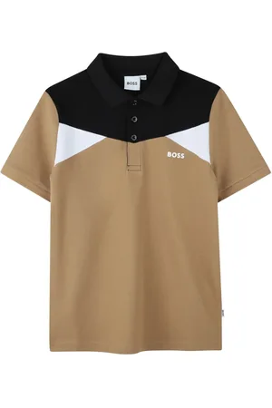 HUGO BOSS Polo med paneldesign