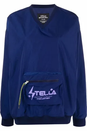 Stella McCartney Sweatshirt med lomme og V-hals