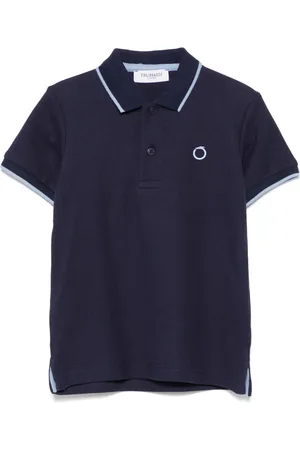 Trussardi Polo med logoapplikation