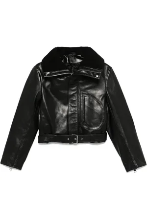 Victoria Beckham Cropped bikerjakke