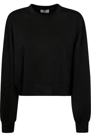 Elisabetta Franchi Sweatshirt med præget logo