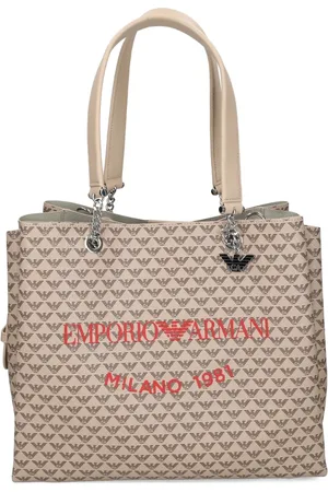 Emporio Armani Tote med monogram-mønster