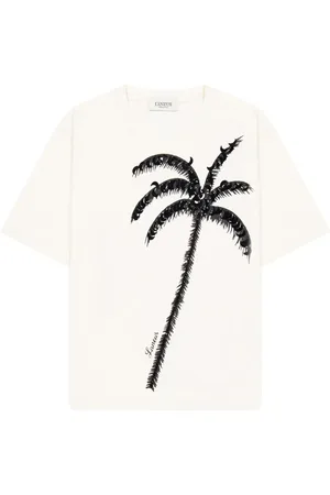 LANEUS T-shirt med palmetryk