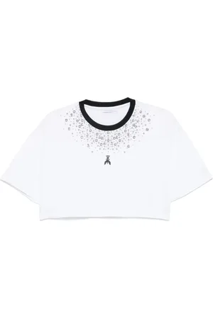 Patrizia Pepe T-shirt med krystaludsmykning