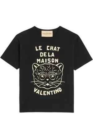 VALENTINO GARAVANI T-shirt med Chat De La Maison-tryk