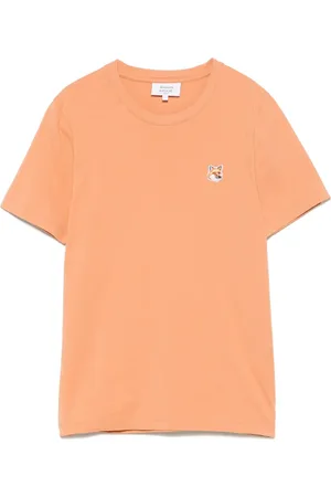 Maison Kitsuné T-shirt med Fox Head-mærke