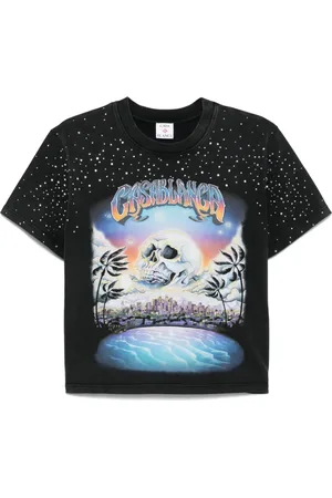 Casablanca T-shirt med La Promonition-tryk
