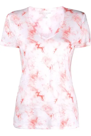 Majestic T-shirt med marmortryk