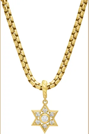David Yurman Deco Star of David vedhæng i 18 karat guld med diamant (17,2 mm)