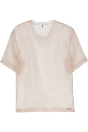 Patrizia Pepe Gennemsigtig organza-T-shirt