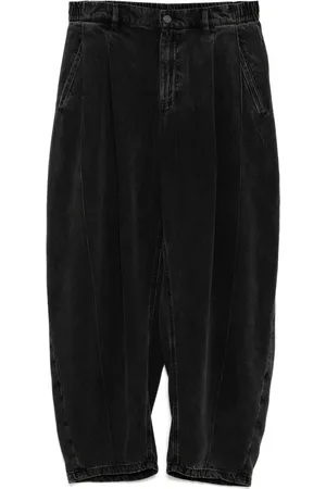CROQUIS Forvaskede jeans med tilspidsede ben