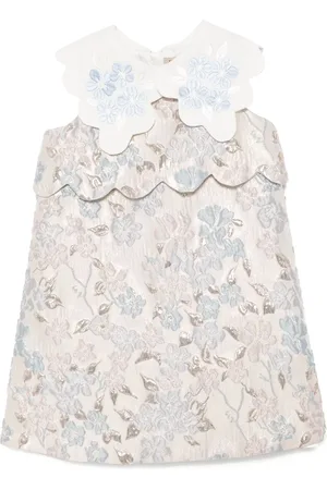 HUCKLEBONES LONDON Shift-kjole med takket kant
