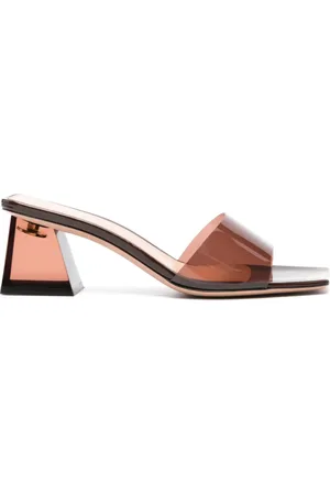 Gianvito Rossi Gennemsigtige Cosmic 55mm mules