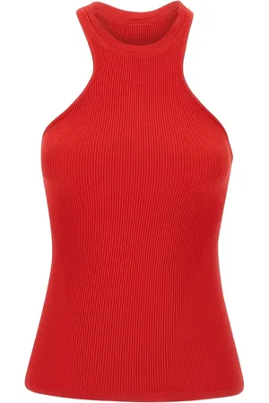 ANDREADAMO Ribstrikket jersey-tanktop