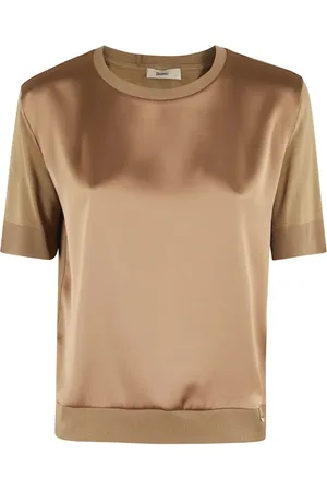 HERNO T-shirt med satin-finish