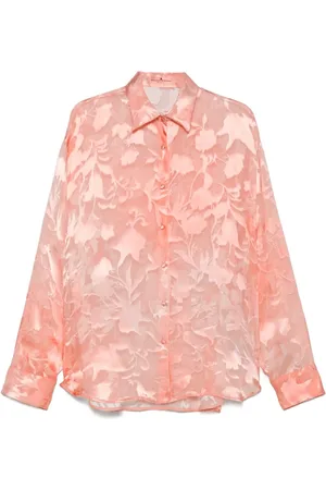 ERMANNO SCERVINO Blomstret skjorte i jacquard