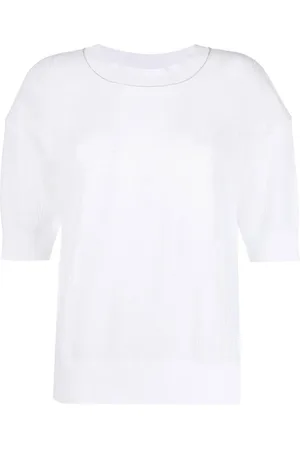 Fabiana Filippi Halv gennemsigtig T-shirt i strik