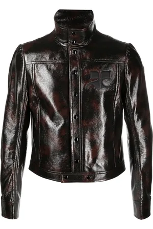 Courrèges Cropped jakke med trykknapper