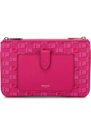 MOREAU Crossbody-taske i læder med monogram