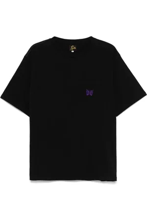 Pins & Needles T-shirt med sommerfuglebroderi