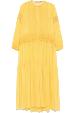 ERMANNO SCERVINO Lang kjole med broderi