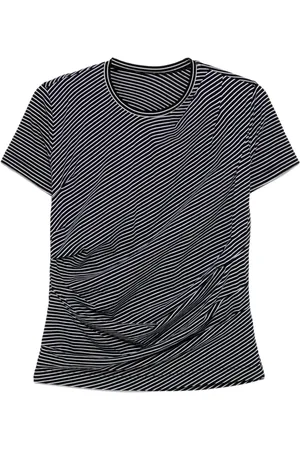 JNBY Stribet T-shirt med plissering