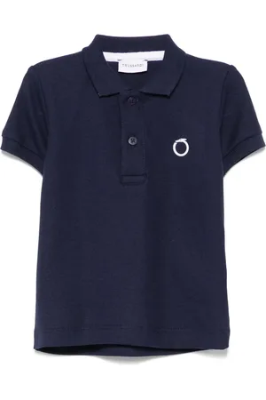 Trussardi Polo med logoapplikation