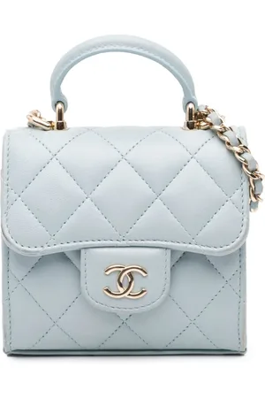 CHANEL Mini clutch med tophåndtag og kæde fra 2021