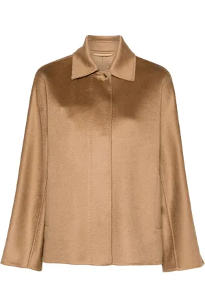 Max Mara Bucket-taske i børstet effekt