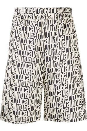 Roberto Cavalli Shorts med elastiklinning og logotryk