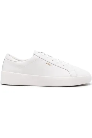 HUGO BOSS Sneakers i læder med snøre